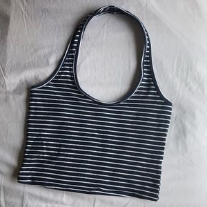 Stripped Halter Top